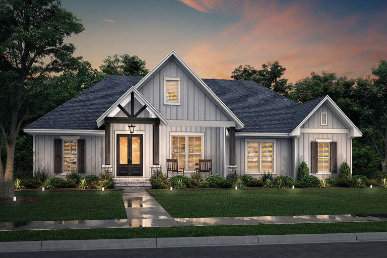 Modern Farmhouse House Plan #041-00257 Elevation Photo