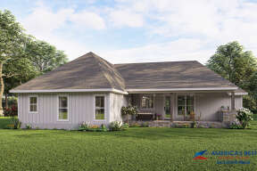 Modern Farmhouse House Plan #041-00257 Elevation Photo