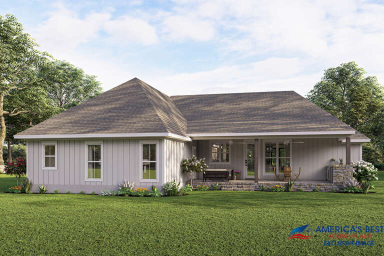 Modern Farmhouse House Plan #041-00257 Elevation Photo