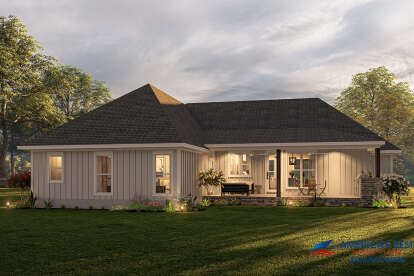 Modern Farmhouse House Plan #041-00257 Elevation Photo