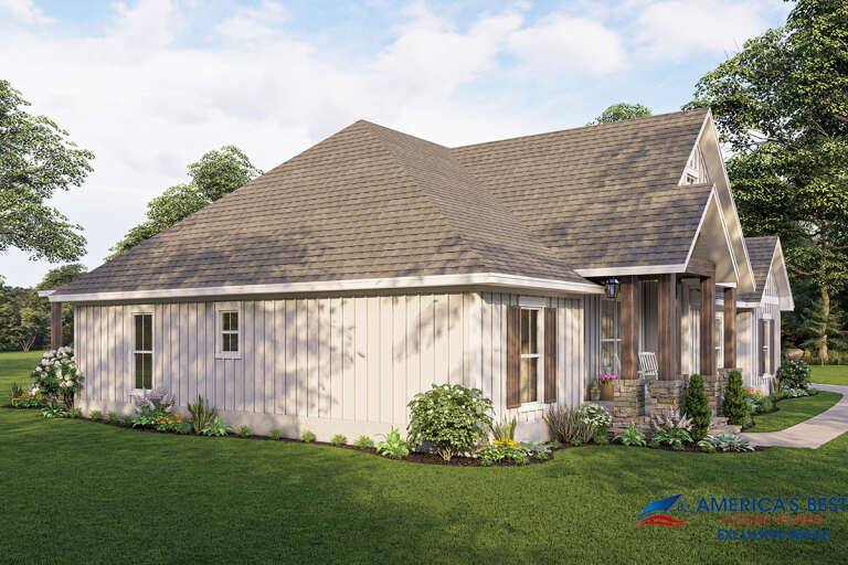 Modern Farmhouse House Plan #041-00257 Elevation Photo