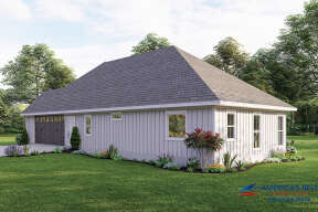 Modern Farmhouse House Plan #041-00257 Elevation Photo