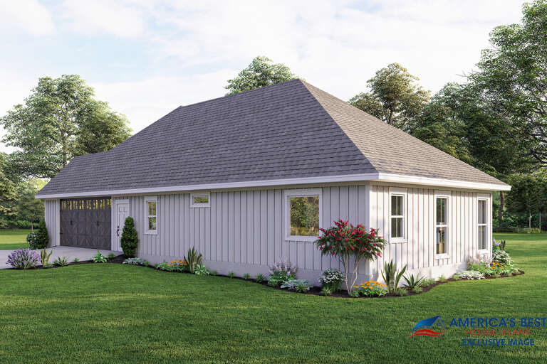 Modern Farmhouse House Plan #041-00257 Elevation Photo