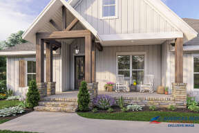 Modern Farmhouse House Plan #041-00257 Elevation Photo