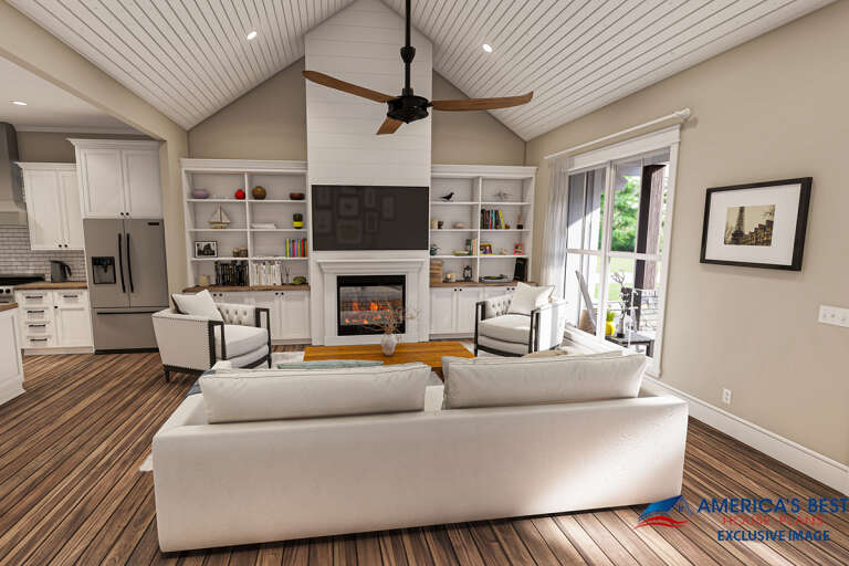 Modern Farmhouse House Plan #041-00257 Additional Photo
