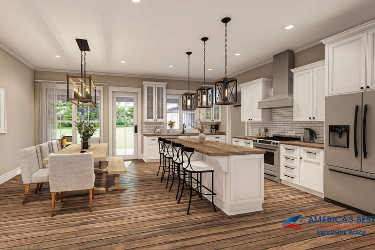 Modern Farmhouse House Plan #041-00257 Additional Photo