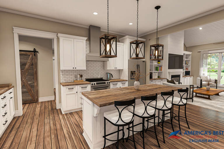 Modern Farmhouse House Plan #041-00257 Additional Photo