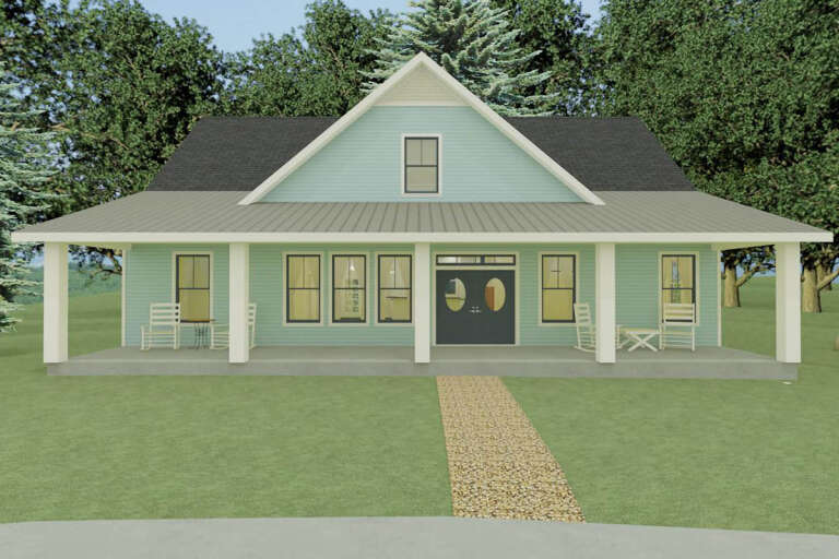 Country House Plan #3558-00002 Elevation Photo