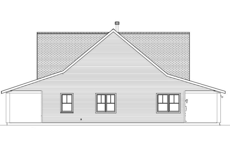 Country House Plan #3558-00002 Elevation Photo