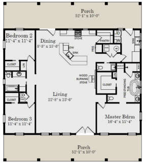 Main Floor for House Plan #3558-00002
