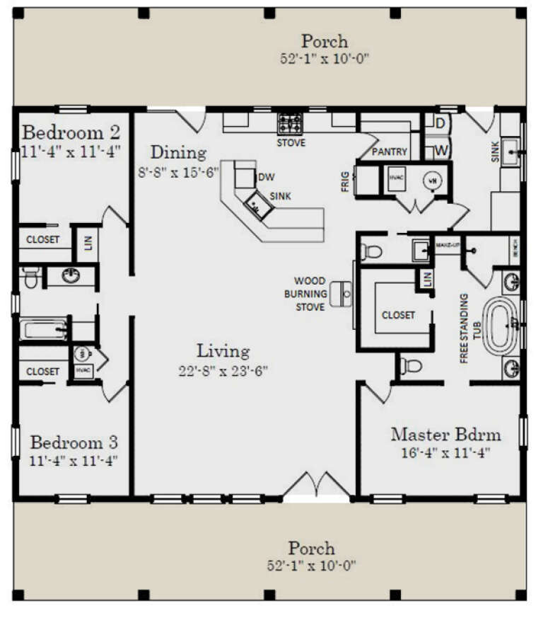 House Plan House Plan #25977 Drawing 1