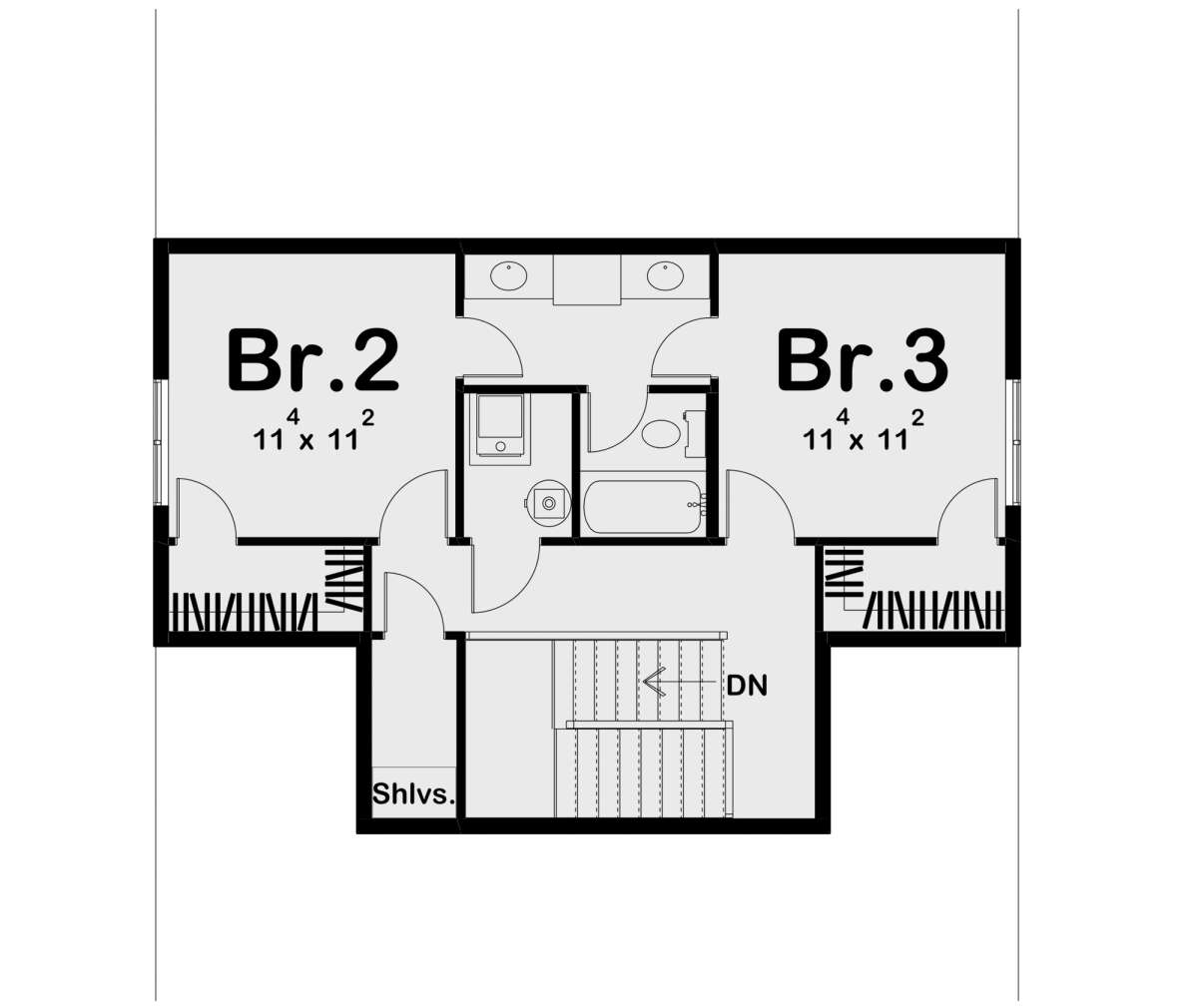 Second Floor for House Plan #963-00602