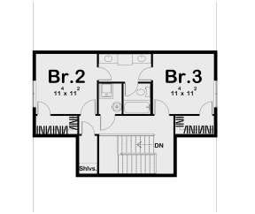 Second Floor for House Plan #963-00602