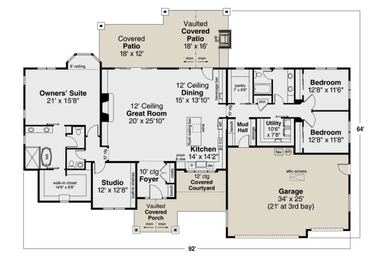 House Plan House Plan #25981 Drawing 1