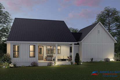 Modern Farmhouse House Plan #041-00258 Elevation Photo