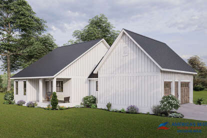 Modern Farmhouse House Plan #041-00258 Elevation Photo