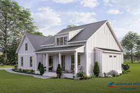 Modern Farmhouse House Plan #041-00258 Elevation Photo