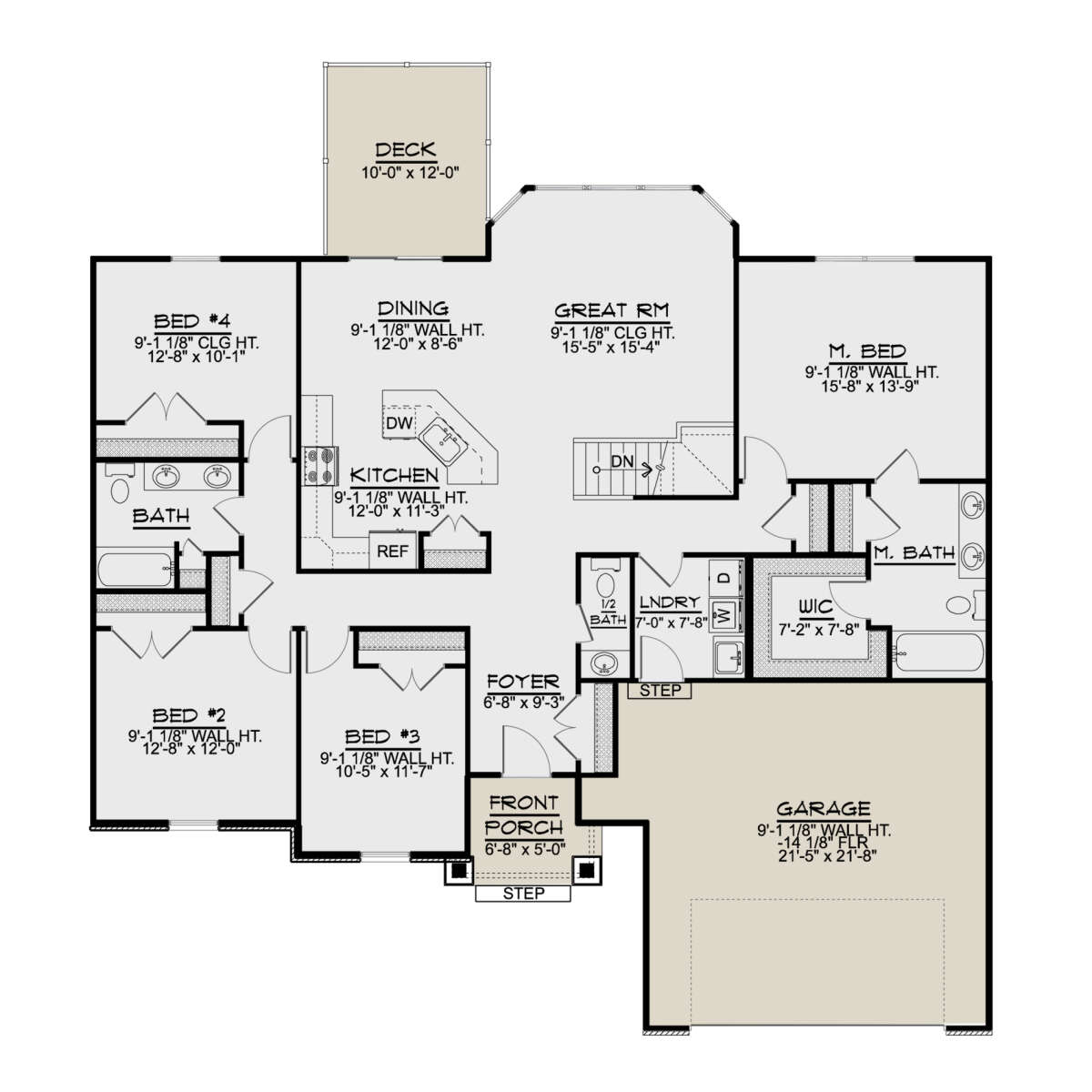 Main Floor for House Plan #5032-00126