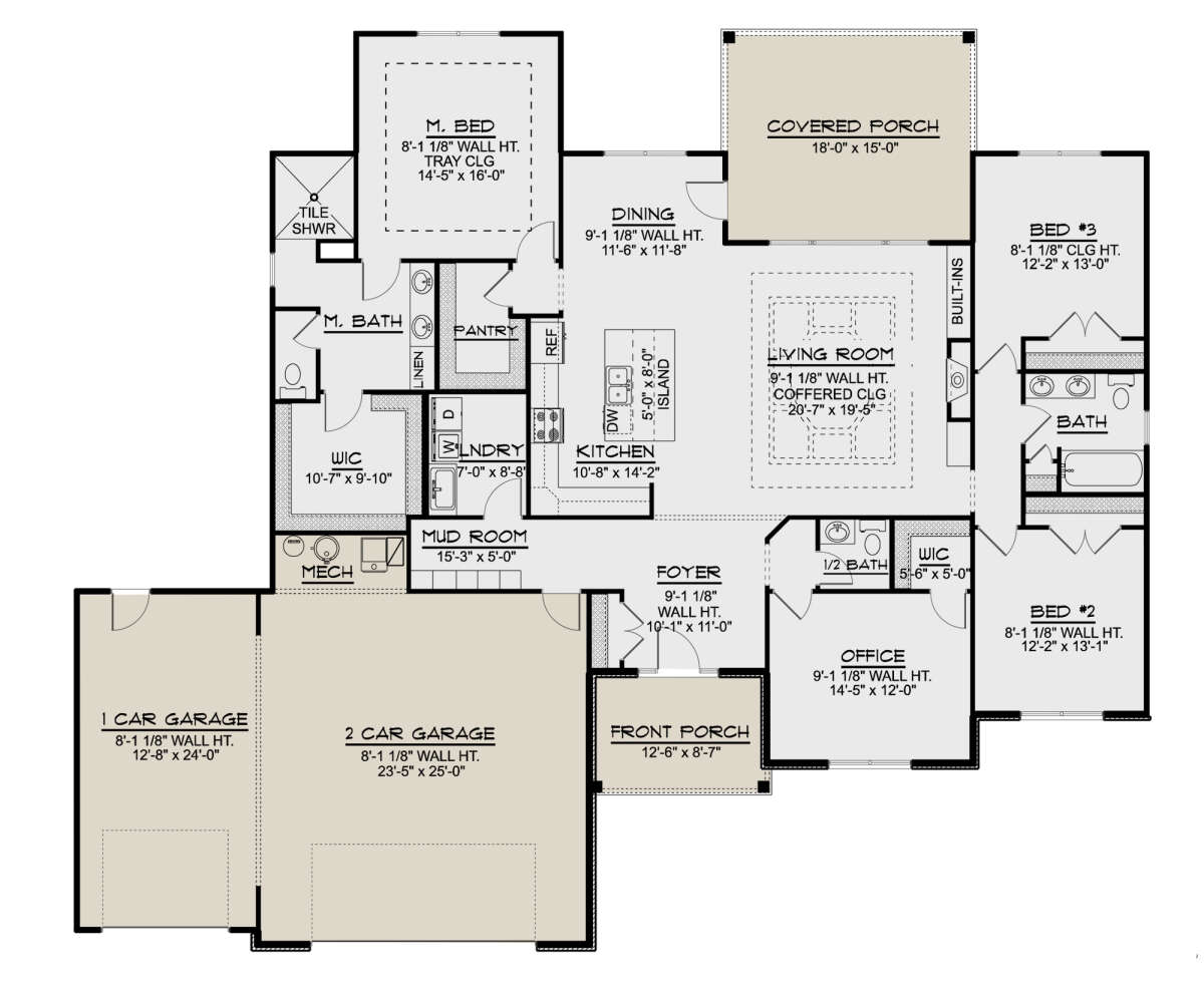 Main Floor for House Plan #5032-00127