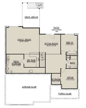 Basement for House Plan #5032-00128