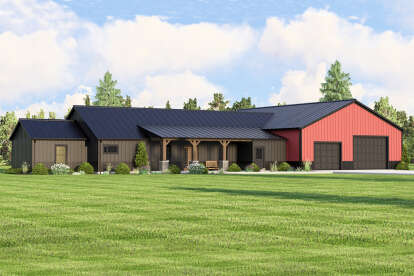 Barn House Plan #5032-00129 Elevation Photo