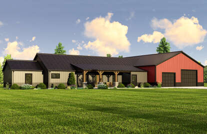 Barn House Plan #5032-00129 Elevation Photo