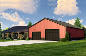 Barn House Plan #5032-00129 Elevation Photo