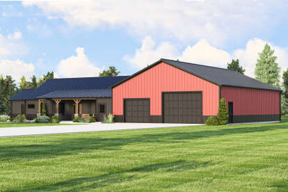 Barn House Plan #5032-00129 Elevation Photo