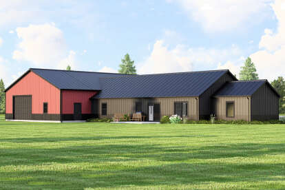 Barn House Plan #5032-00129 Elevation Photo