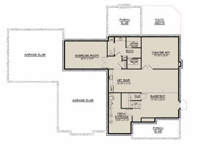 Basement for House Plan #5032-00130