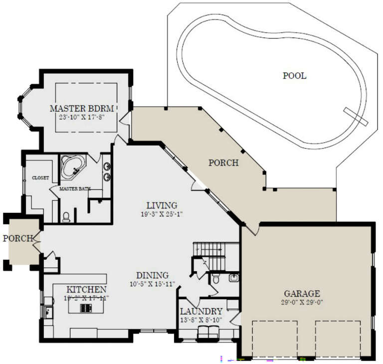 House Plan House Plan #25990 Drawing 1