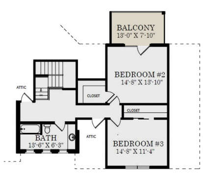 Second Floor for House Plan #3558-00005