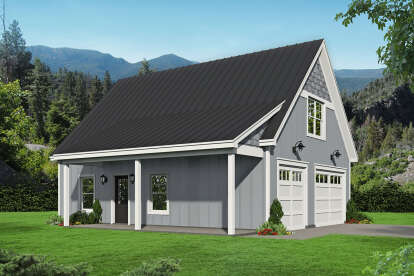 Barn House Plan #940-00370 Elevation Photo