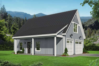 1 Bed, 1 Bath, 927 Square Foot House Plan - #940-00370