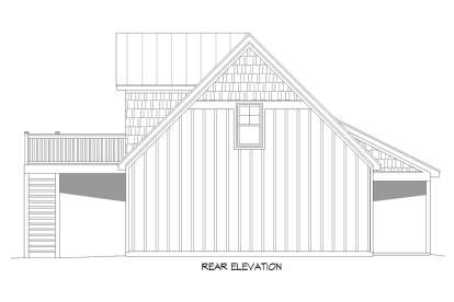Barn House Plan #940-00370 Elevation Photo