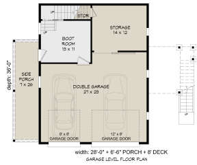 Garage Floor for House Plan #940-00370