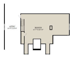 Bonus Room for House Plan #3558-00006