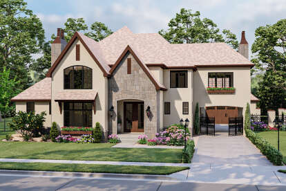 French Country House Plan #963-00603 Elevation Photo