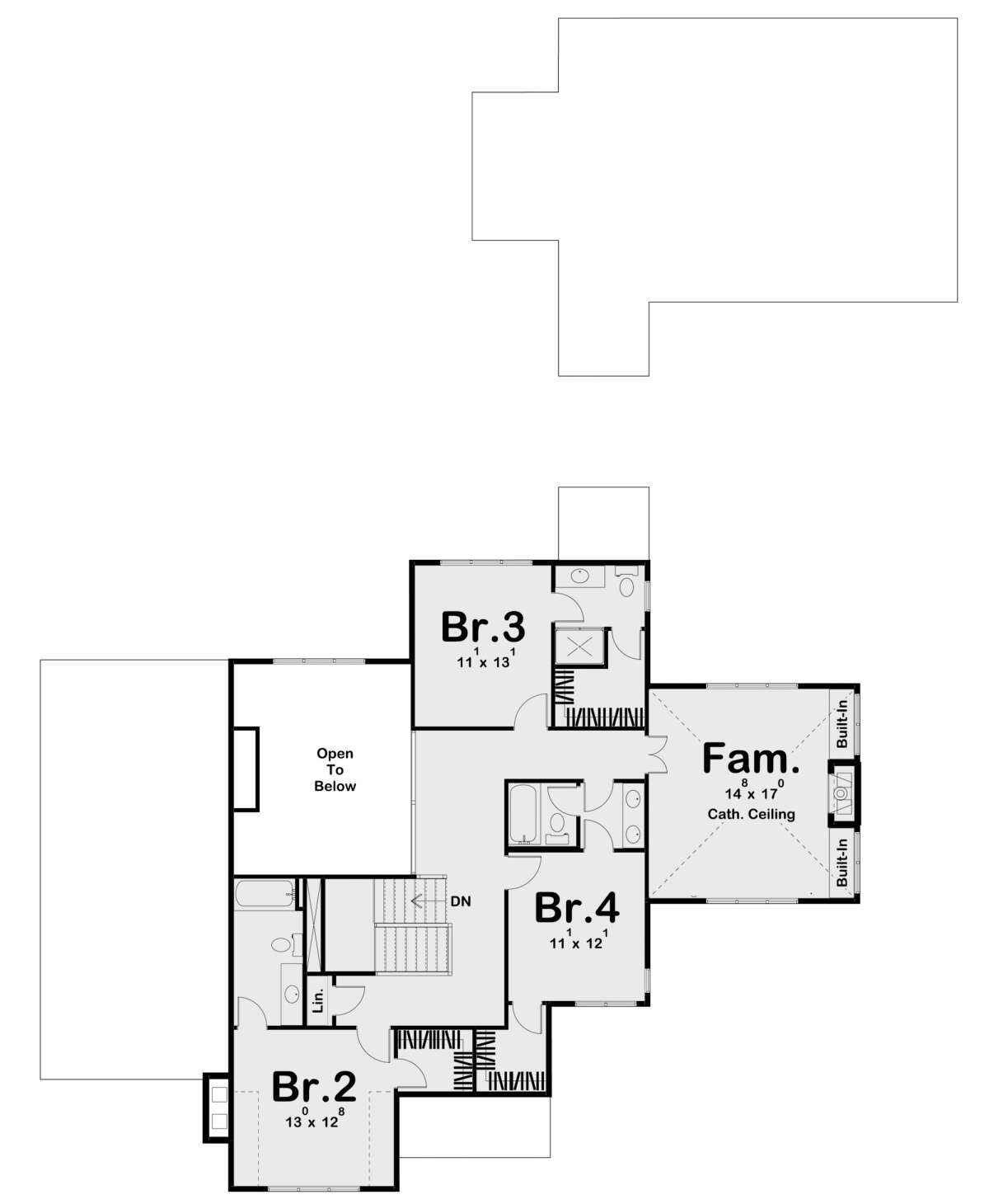 Second Floor for House Plan #963-00603