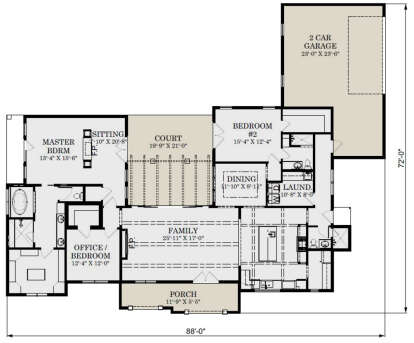 Main Floor for House Plan #3558-00009