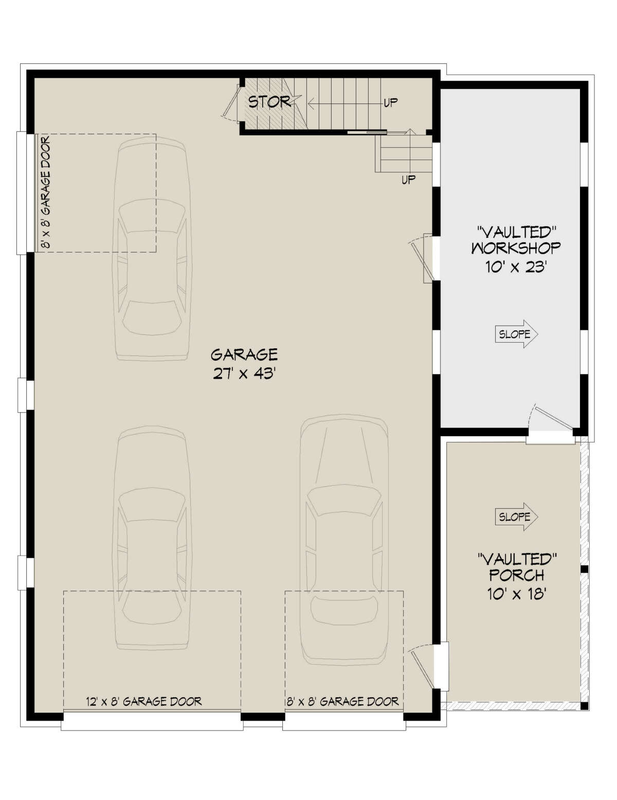 Garage Floor for House Plan #940-00371