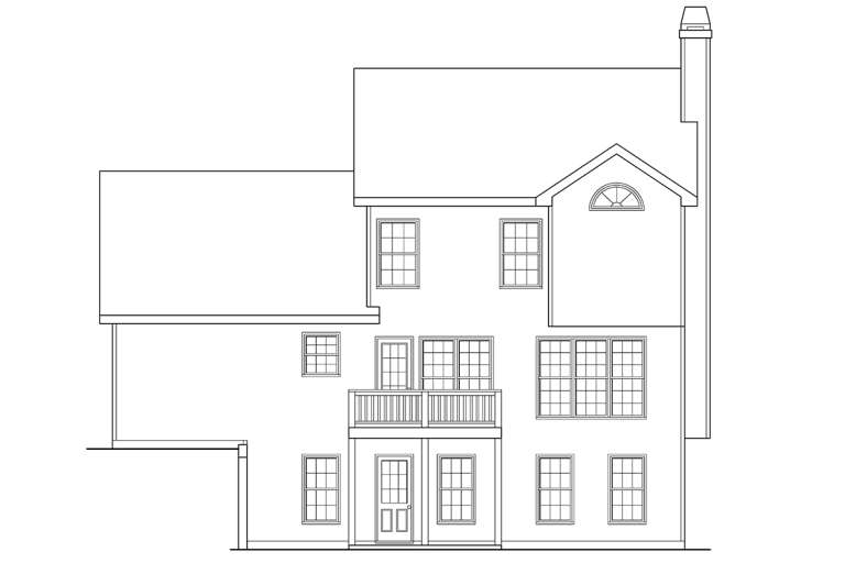 Traditional House Plan #009-00010 Elevation Photo