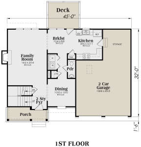 Main Floor for House Plan #009-00010