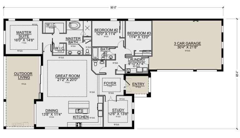 House Plan House Plan #26000 Drawing 1