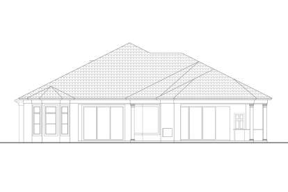 Coastal House Plan #5565-00101 Elevation Photo