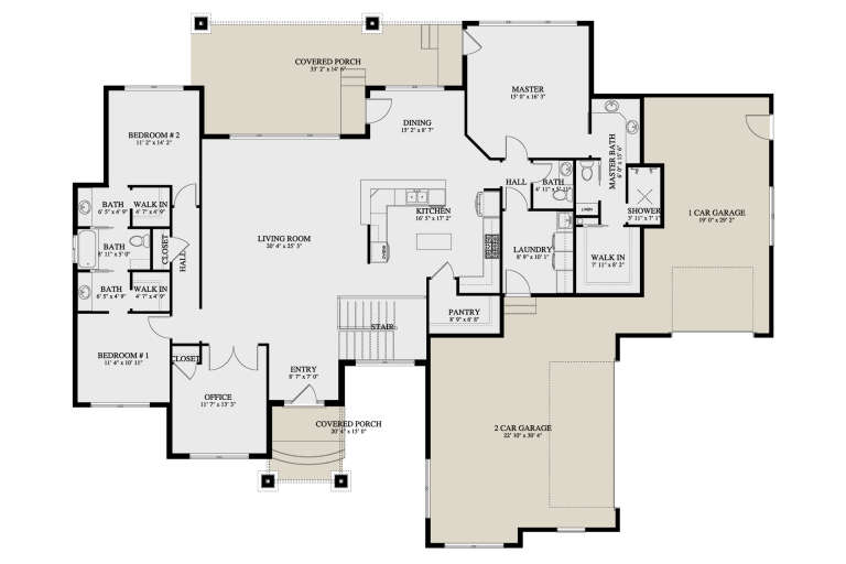 House Plan House Plan #26004 Drawing 1