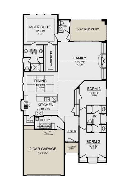 Main Floor for House Plan #5445-00477