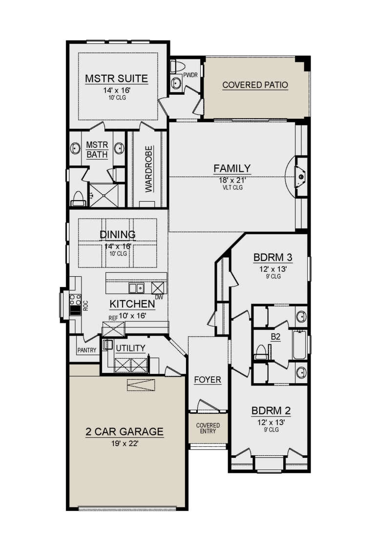 House Plan House Plan #26005 Drawing 1