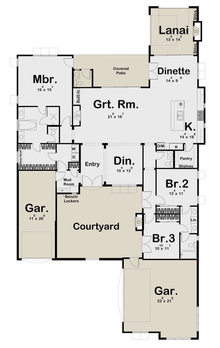 House Plan House Plan #26006 Drawing 1