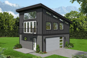 Modern House Plan #940-00372 Elevation Photo